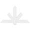 Ekena Millwork Kennewick Architectural Grade PVC Gable Bracket, 60"W x 35"H x 2"D x 6"F, 14/12 Pitch GBP060X35X0206KEN00 - alternate 3